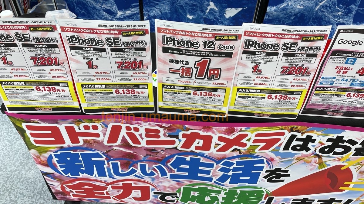 iPhone12が一括1円で買えた（ドコモ/ahamo/MNP/30歳以上） | 天神ウマウマブログ